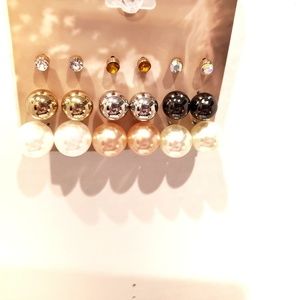 boutique bundle of ball stud earrings